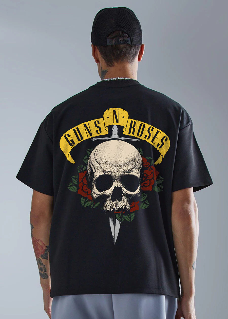 Algebra Guns and Roses Oversized T-Shirt